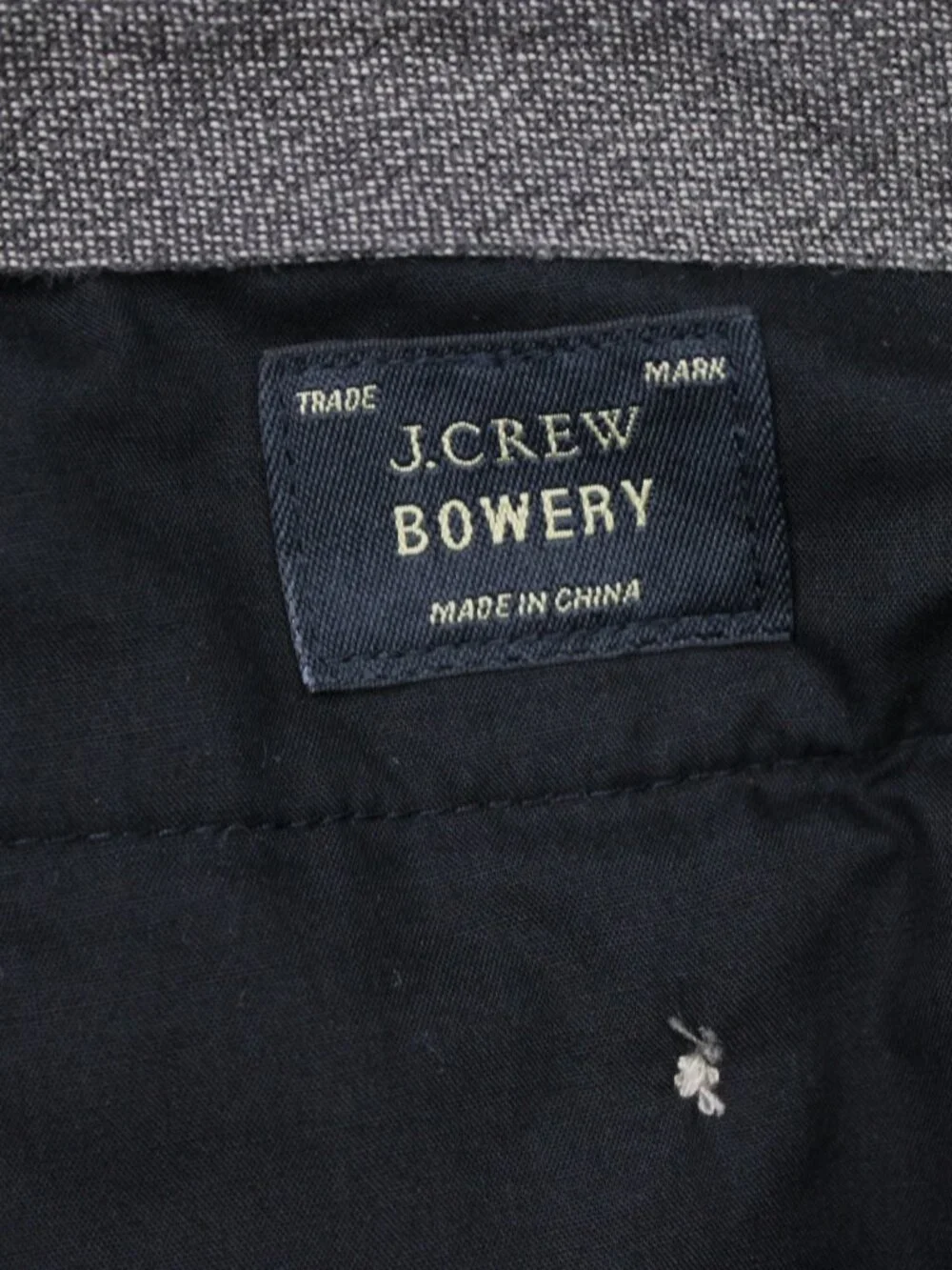 J. Crew Chino Pants Mens 36x29 Gray Bowery Classic Fit 100% Cotton Flat Front